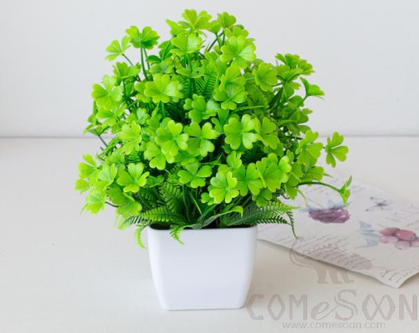 Imitation Plants Plastic Plant Pot H19cm