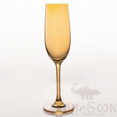 Colorful Crystal Goblet Champagne amber 250ml