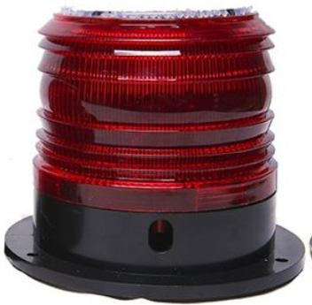 Solar warning light-Red