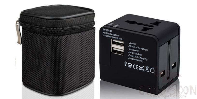 Multifunctional conversion plug - white (2.1a) + zipper bag packaging