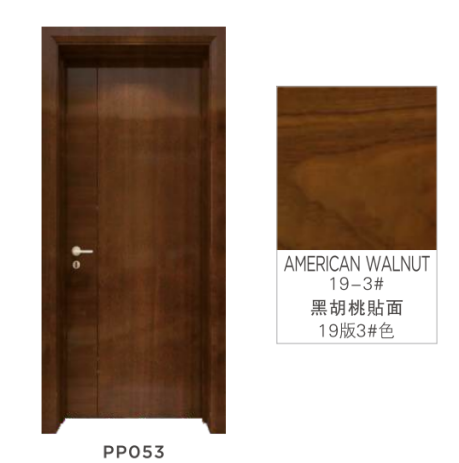 Guest Rooms Wooden Doors-America Walnut19-3#