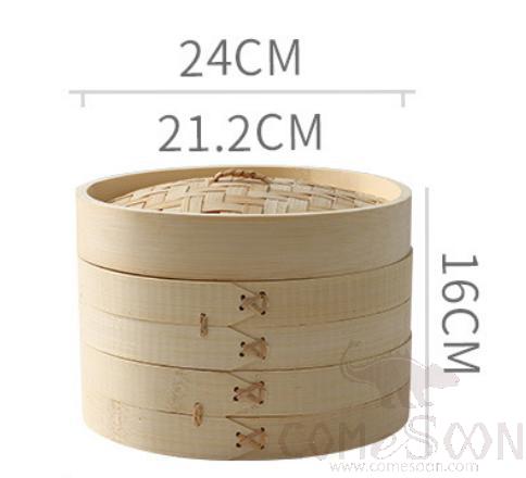Bamboo Steamer Dim Sum Basket,D 24*H16cm