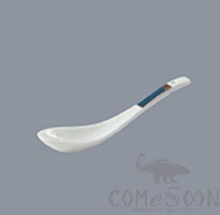 Luxury Blue Spoon  with branding LOGO Bonechina