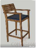 Outdoor Chair-Teak,55*57*115cm