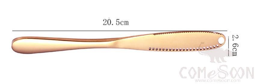 Butter Knife With Holes Rose Golden
