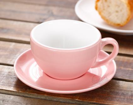 Espressp Coffee Cup with Saucer 90CC Pink