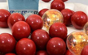 Balloons  two layer 60 pcs set 50 red+10 golden
