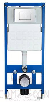 Concealed Tank for Wall Hung Toilet,304 Stainless Steel Button with Iron Stand,500*120*1140mm