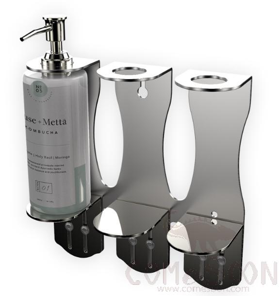 Three-headed bath stand，304，183 * 77 mm
