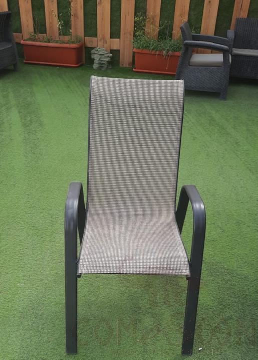 Outdoor Chair，Iron Frame + Teslin Mesh，47 * 50 * 92 Cm