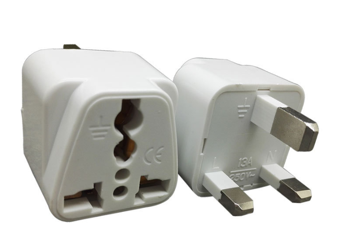 Conversion plug,Chinese standard to British Standard,White,2200W 