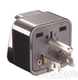 American Standard Plug Converter,1500W,Black