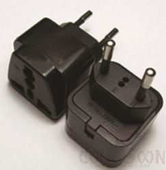 Brazil embedded conversion plug,2-pin,2500W,Black