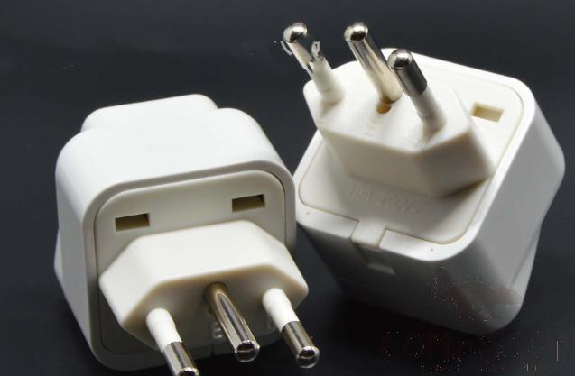 Brazil embedded conversion plug,3-pin,2500W,White