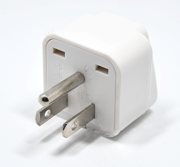 Australian standard to American standard plug,2500W,White