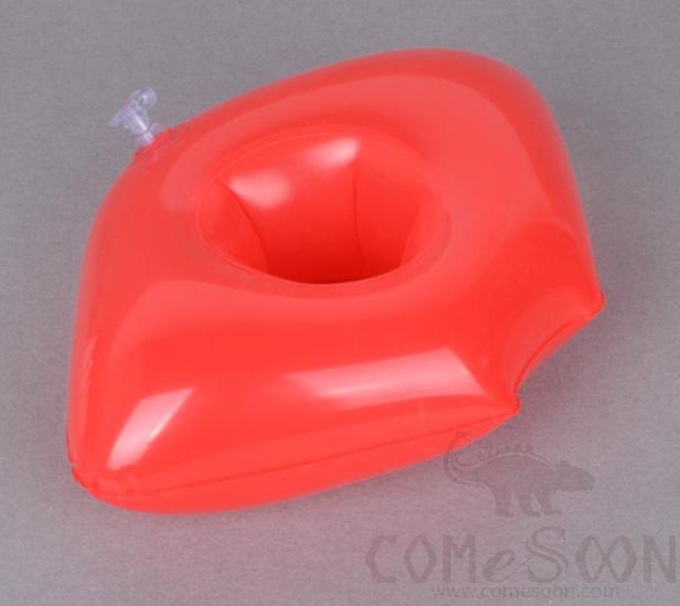 Inflatable floating beverage cup holder,Red lips