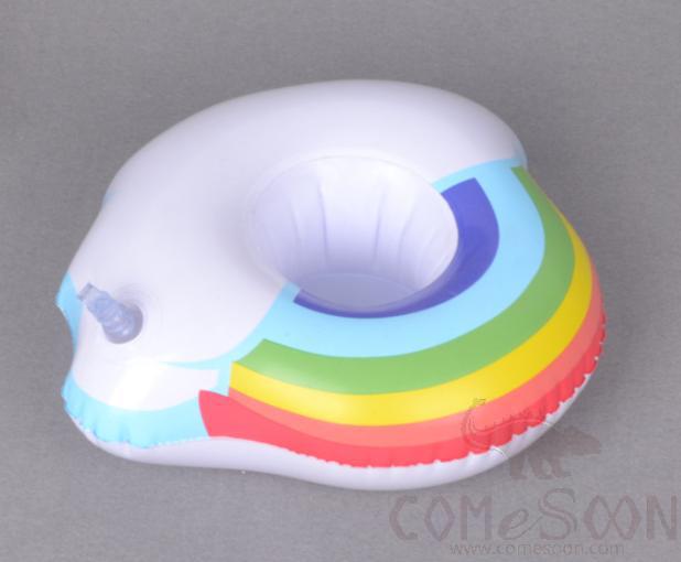 Inflatable floating beverage cup holder,Cloud