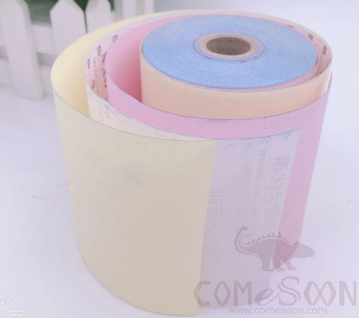 Paper Roll Printer NCR 3 Ply，Carbonless Paper,76*70*12 mm