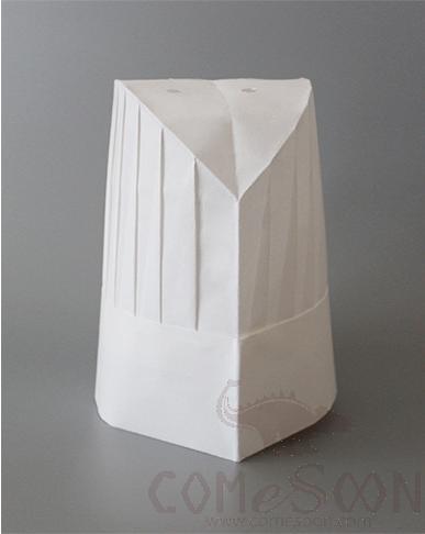 60g Non-woven Disposable Medium High Dome Chef Hat,28*23cm