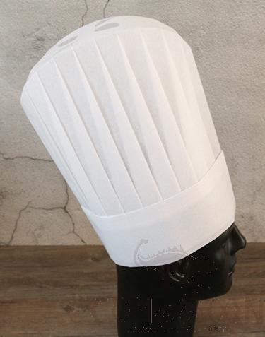 60g Vegetable Fiber Disposable High Dome Chef Hat,28*30cm