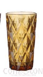 Color high mouth cup,Amber,380ml
