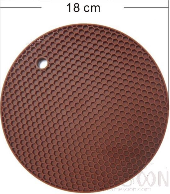 Silicon Coasters,Brown,D18cm