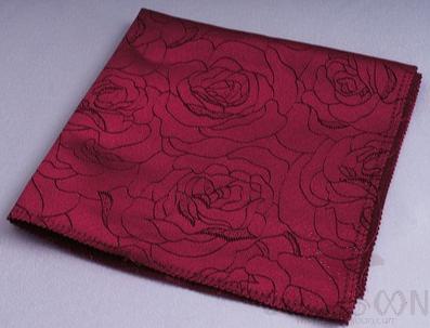 Napkin,48*48cm,Wine red peony