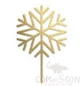 Acrylic cake decoration card,10cm，Snowflake