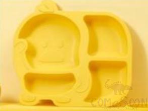 Little Yellow Duck Plate (Spoon And Fork Included),pp,25*21*2.5cm