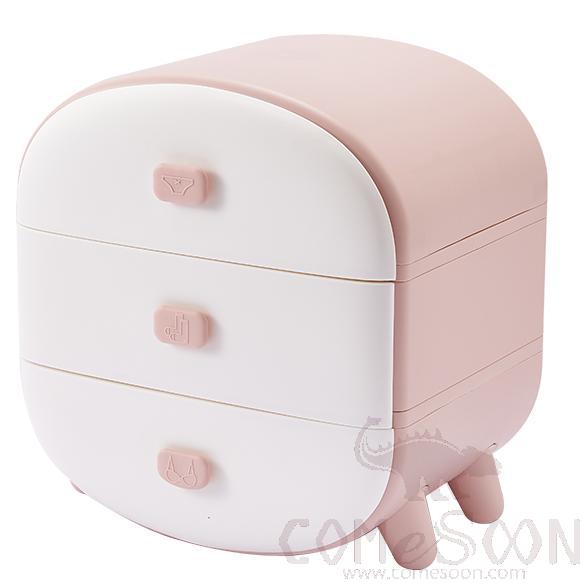 Three-Tier Storage Cabinet,PP,34.5x24x37cm