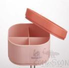 Small 4 Compartment Storage Box,PP,12.3*12.3*6.2cm