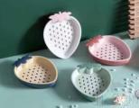 Strawberry Soap Box,PP,16*12.5*3cm