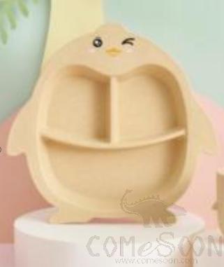 Maixiang Penguin Plate (Including Chopsticks, Spoon And Fork),PP,24*25*3cm