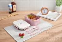 Maixiang Small Double Compartment Lunch Box,wheat,17*12*7.5cm