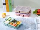 Maixiang Four-Grid Lunch Box,wheat,27*18.5*5cm