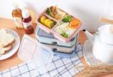 Maixiang Small Three-Compartment Lunch Box,wheat,19*16*8cm