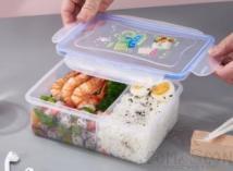 Small Double Compartment Lunch Box,PP,17.5*13*7cm