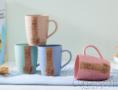 Wheat Polka Dot Cup,wheat,8.5*5*10cm