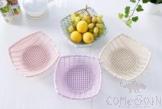Square Small Rattan Fruit Basket,PP,21*5cm