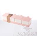 Ribbon Four Sets Of Seasoning Box,PP,32*10*7.3cm
