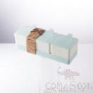 Ribbon Three Sets Of Seasoning Box,PP,24*10*7.3cm