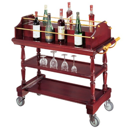 Wine Trolley,Material: Wood, Size: 94*46*107.5CM