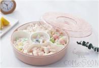 Water Cube Round Candy Box,PS,26.5*9cm