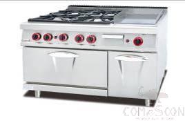 AG900-series  Hot Sales Gas 4-Burner Range &amp; Griddle &amp;gas Oven
