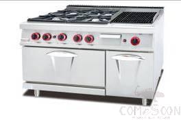 AG900-series combination furnace 4-burner Gas range&amp; Lava rock grill with gas oven 