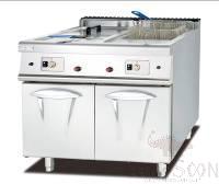 AG700-series freestanding gas fryer with safety system and cabinet