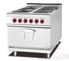 AE900-series Industrial heavy duty 4-burner electric range hot plate with electric oven