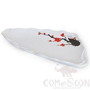 10&quot; Triangular Wood Grain Plate (Red Plum)
