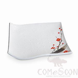 9.75&quot; Bead Dot Square Plate (Red Plum)