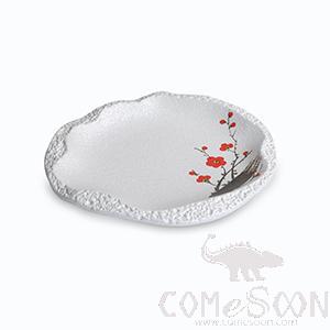 12.75&quot; Flat Shade Side Plate (Red Plum)